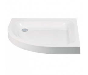 Lakes Height Stone Resin Offset Left Hand Quadrant Shower Tray 900mm x 800mm