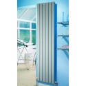 Eucotherm Mars Silver Vertical Flat Single Panel Designer Radiator 1800mm x 595mm