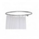 Eastgate Traditional Round Chrome 850mm Shower Curtain Rail with One Wall Stay