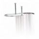 Eastgate Traditional Oval 1091mm Chrome Shower Curtain Rail