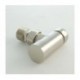 Eastgate Realm Brushed Nickel Angled Thermostatic Radiator Valve with Lockshield