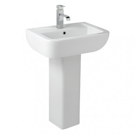 Kartell Options 550mm 1 Tap Hole Basin and Pedestal