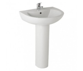 Kartell G4 545mm 1 Tap Hole Basin and Pedestal