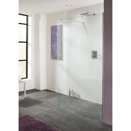 Lakes Cannes Frameless Walk-In Shower Panel 1100mm Wide x 2000mm High