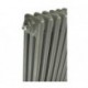 Eastgate Lazarus Grey Aluminium Horizontal 3 Column Radiator - 600 x 628