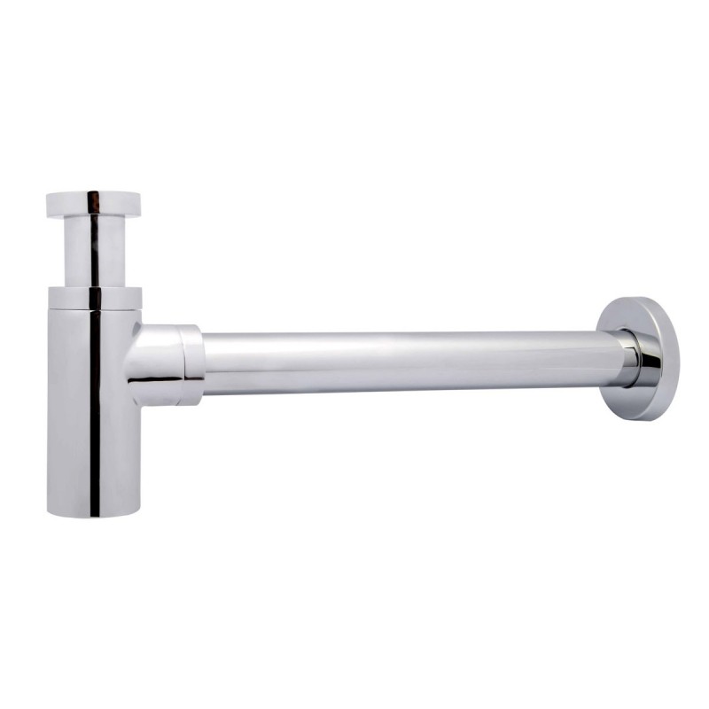BC Designs Chrome Exposed Bath Plug & Chain Waste with Overflow Pipe ...