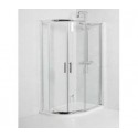 Kartell Koncept 900mm X 760mm Offset Quadrant Shower Enclosure Inc Tray and Waste