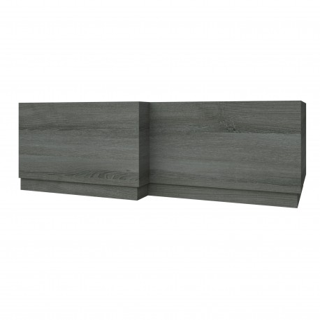 Kartell Purity 1700mm L-Shape Bath Panel Grey Ash