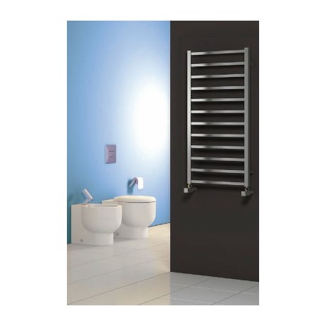Reina Arden Brushed Stainless Steel Towel Rail 500mm High x 500mm Wide