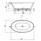 BC Designs Chalice Minor Freestanding Bath 1650mm Long x 900mm Wide