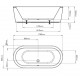 BC Designs Plazia Freestanding Bath 1780mm Long x 800mm Wide