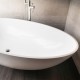 BC Designs Gio Solid Surface Thinn Bath 1645mm Long x 935mm Wide