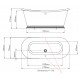 BC Designs Double Skinned Acrylic Boat Bath 1700mm x 750mm