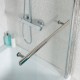 Thorpe L-Shaped Bath Bathscreen Towel Rail