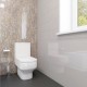 Thorpe Complete Modern White Bathroom Suite with Right Hand L-Shaped Bath