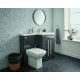 Kartell Matrix Gloss Grey 2 Door L Shaped Right Hand Bathroom Furniture Pack 1100mm