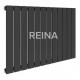 Reina Flat Anthracite Single Panel Horizontal Radiator 600mm x 1402mm