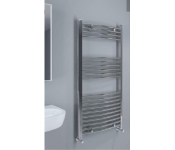 Eastbrook Wingrave Chrome Curved Heated Towel Rail 800mm x 400mm