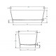 BC Designs Projekt Sopressa Silk Matt Solid Surface Freestanding Bath 1510mm x 760mm