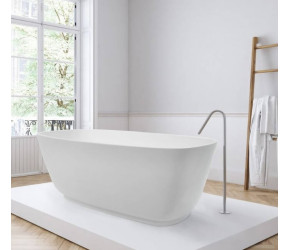 BC Designs Projekt Divita Polished Solid Surface Freestanding Bath 1495mm x 720mm