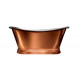 BC Designs Copper Nickel Freestanding Boat Bath 1700mm x 725mm