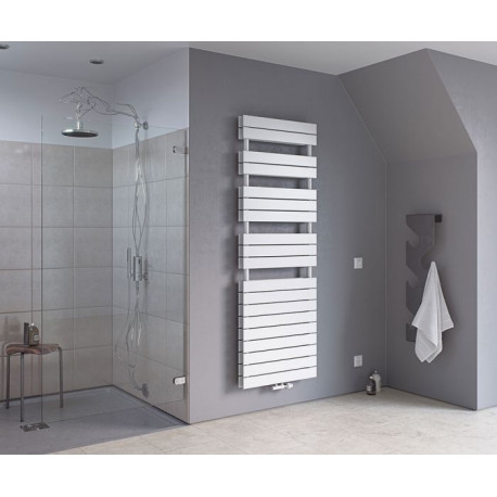 Eucotherm Mars Primus Duo White Flat Panel Towel Radiator 1720mm High x 600mm Wide