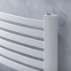 Eucotherm Fino White Ladder Towel Radiator 765mm High x 580mm Wide