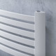 Eucotherm Fino White Ladder Towel Radiator 1395mm High x 580mm Wide