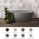 BC Designs VIVE Solid Surface Thinn Bath 1610mm Long x 750mm Wide