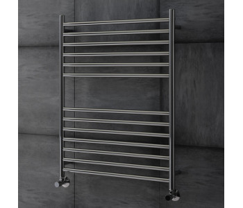 DBS Straight Polished Stainless Steel Towel Rail 800mm High x 600mm Wide