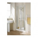 Lakes Classic Semi-Frameless Bi-Fold Shower Door 700mm Wide x 1850mm High