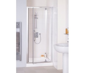 Lakes Classic Semi-Frameless Pivot Shower Door 700mm Wide x 1850mm High
