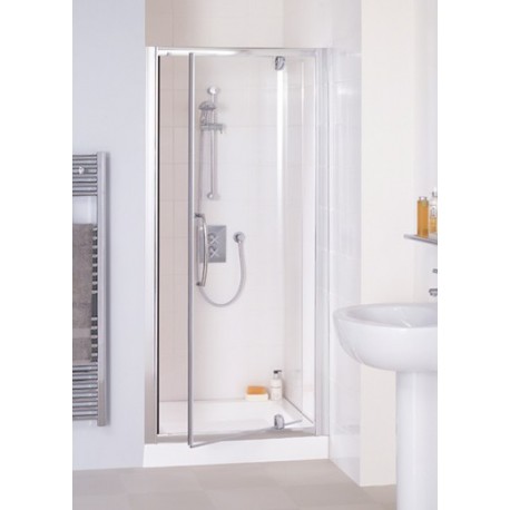 Lakes Classic Semi-Frameless Pivot Shower Door 800mm Wide x 1850mm High