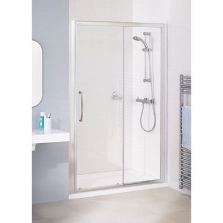 Lakes Classic Semi-Frameless Sliding Shower Door 1400mm Wide x 1850mm High