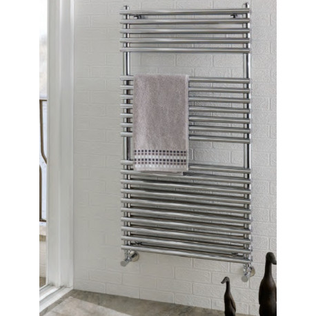 Eastbrook Biava Double Tube On Tube Chrome Heated Towel Rail 600mm x 500mm