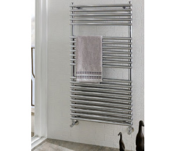 Eastbrook Biava Double Tube On Tube Chrome Heated Towel Rail 600mm x 500mm