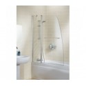 Lakes Classic Sculpted Bath Screen With Rail 1175mm x 1400mm