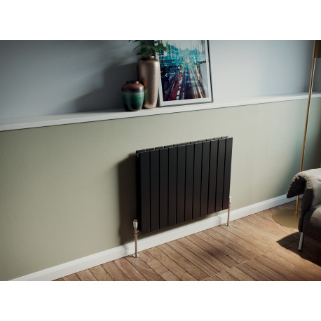 Eucotherm Mars 600 Vertical Anthracite Double Flat Panel Radiator 600mm x 1195mm