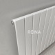 Reina Flat White Single Panel Vertical Radiator 1800mm High x 440mm Wide