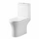 Iona Viva Rimless Open Back Toilet Pan with Cistern & Soft Close Seat