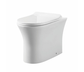Iona Viva Rimless Comfort Height Back to Wall Pan & Soft Close Seat