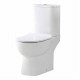 Iona Riva Rimless Open Back Toilet Pan with Cistern & Soft Close Seat