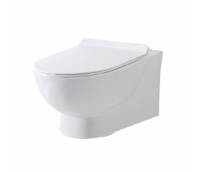 Iona Riva Rimless Wall Hung Pan with Soft Close Seat