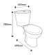 Iona Swift Close Coupled Toilet with Cistern and Soft Close Seat