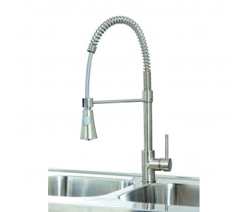 Iona KT8 Brushed Nickel Pull Out Kitchen Tap