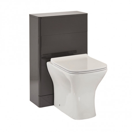 Iona Eve Wolf Grey Back to Wall Toilet WC Unit 500mm
