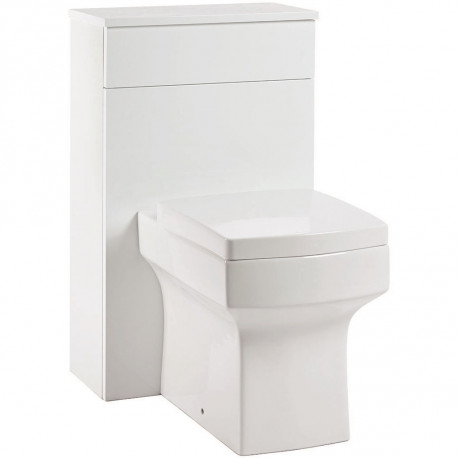 Iona Supreme Gloss White Back To Wall WC Toilet Unit 500mm