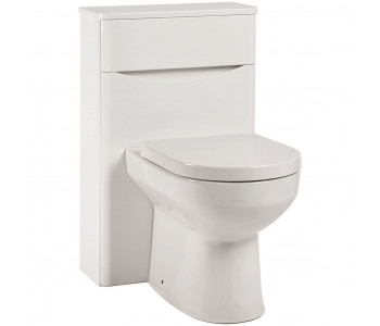 Iona Contour Gloss White Back To Wall Toilet WC Unit 500mm