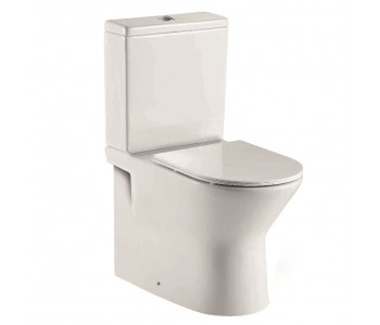 Iona Life Rimless Closed Back Toilet Pan with Cistern and Soft Close Seat