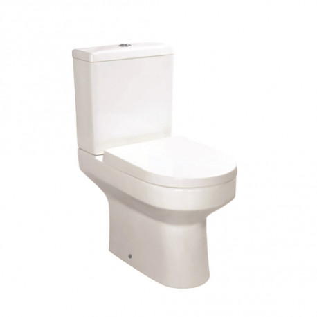 Iona Omni Comfort Height Open Back Pan with Cistern and Soft Close Seat